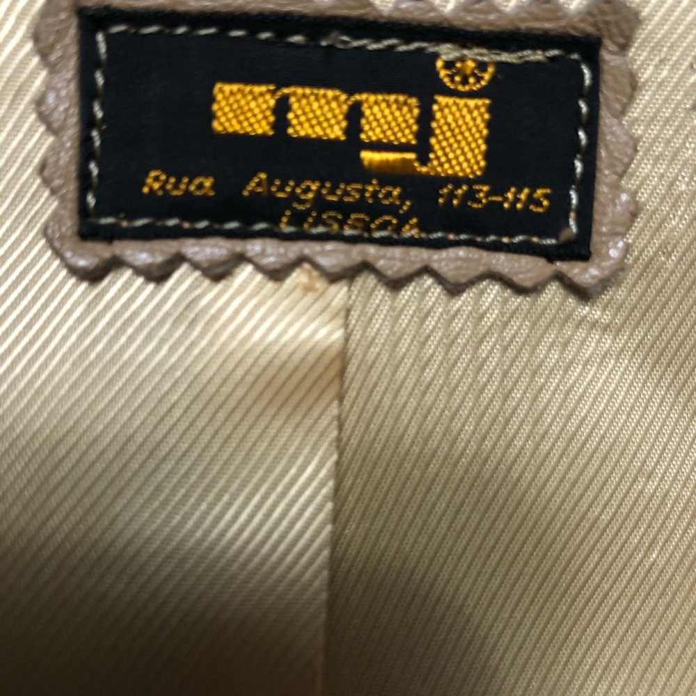 Leather Blazer/Jacket- Made in Rua Augusta Lisboa Portugal